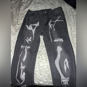 GRAPHIC JEANS WOMEN LARGE